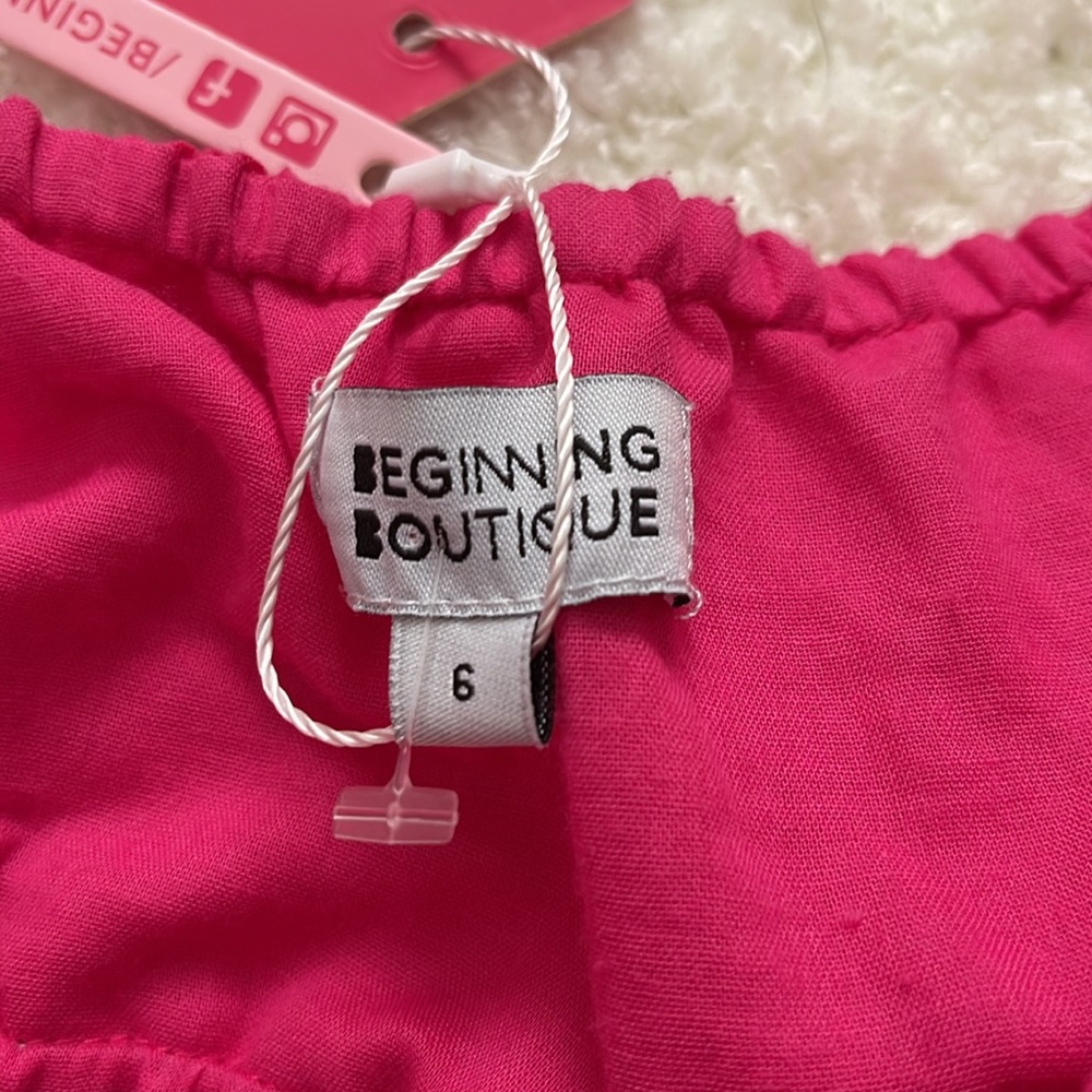 NWT Beginning Boutique Evylon Linen Mini Dress - Picture 7 of 12